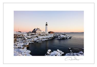 New year's Peace lighthouse postcard