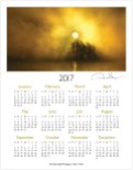 2017 spirit one page calendar